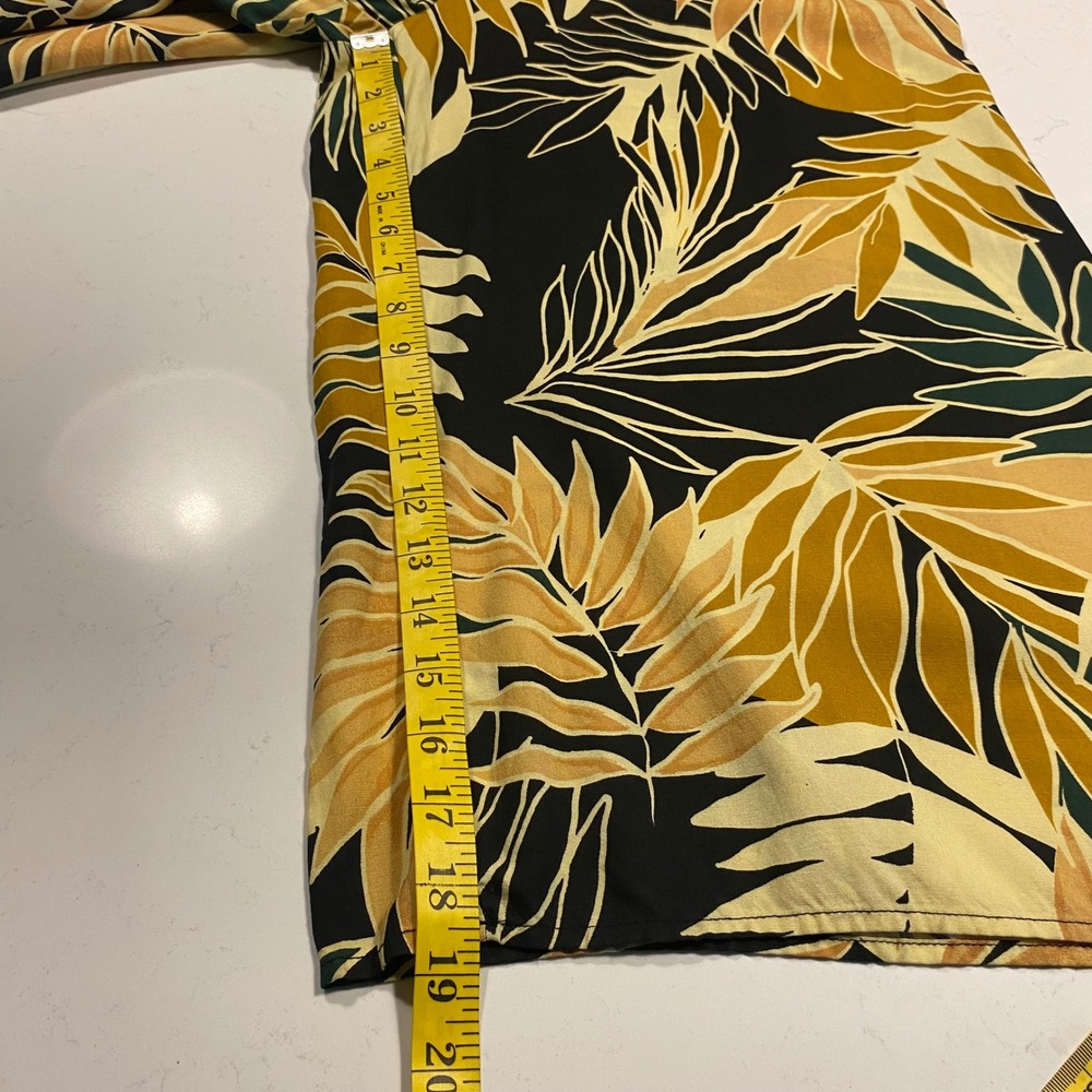PATRONS OF PEACE Off-Shoulder Smocked Wide Leg Crop Jumpsuit XS Tropical Vacay - Picture 10 of 14
